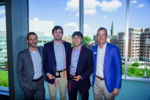 Group photo of Steers Center for Global Real Assets undergraduate awardees, honored for their leadership, innovation, values, and academic excellence